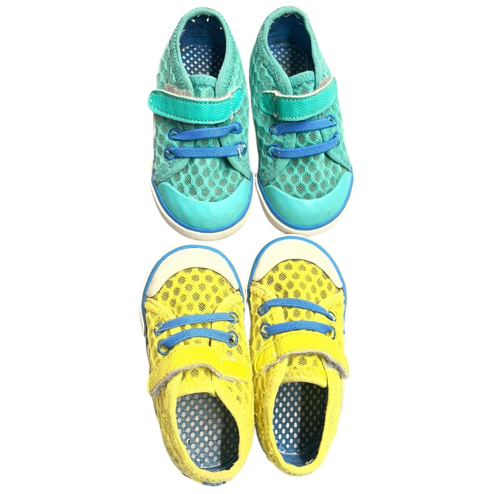 See Kai Run Saylor Sneaker Toddler Size 6 Breathable Mesh Velcro Shoes 2 Pairs - Picture 5 of 10